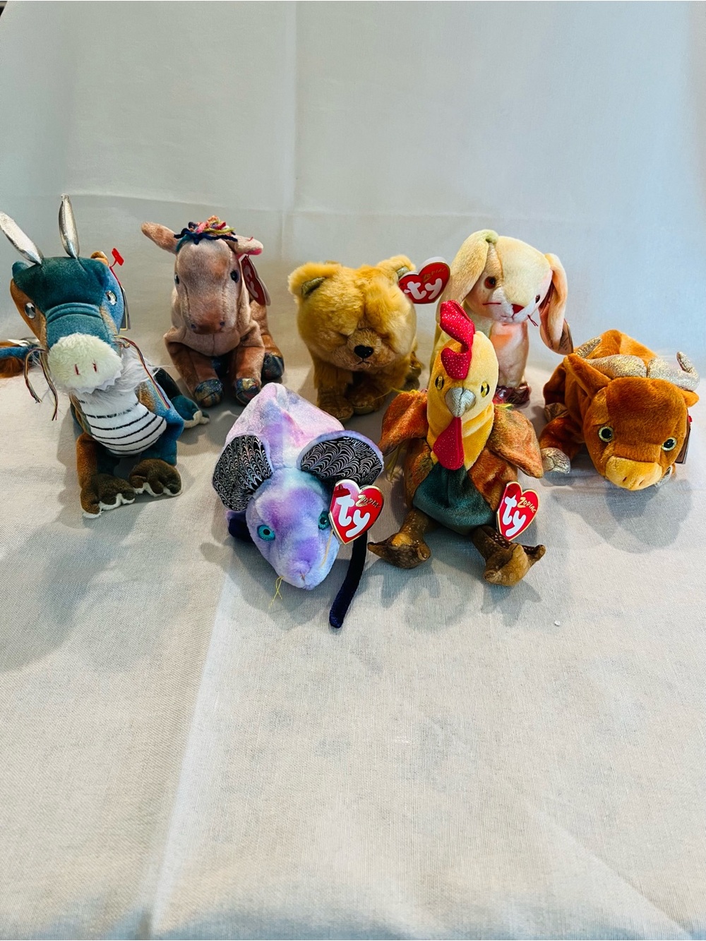 Vintage Rare Ty Beanie Baby Zodiac Assortment